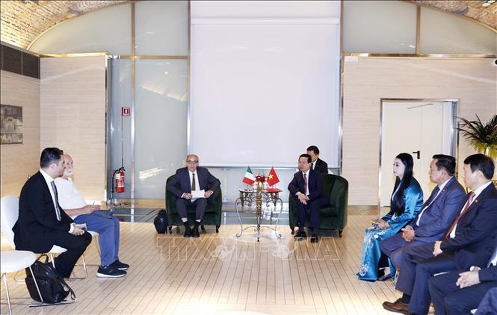 Chủ tịch nước Võ Văn Thưởng tiếp lãnh đạo các chính đảng tại Italy - 1 Chủ tịch nước Võ Văn Thưởng tiếp lãnh đạo các chính đảng tại Italy - 1