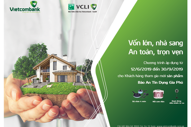 Vốn lớn nhà sang, an toàn trọn vẹn cùng Vietcombank-Cardif