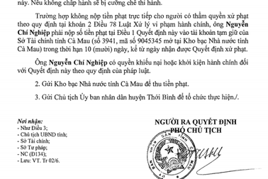 Doanh nghiệp bị xử phạt hơn 51 triệu đồng vì xả thải vượt chuẩn