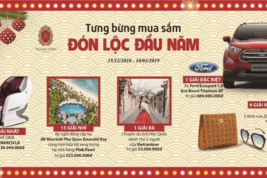 Tràng Tiền Plaza tung Chương trình Bốc thăm trúng thưởng đón lộc đầu năm lên tới hơn 1,4 tỷ đồng