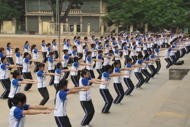 Một tiết thực hành của giáo viên thể dục được bồi dưỡng 1% mức lương tối thiểu