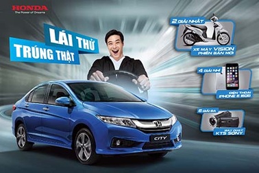 Lịch lái thử ôtô Honda trên toàn quốc