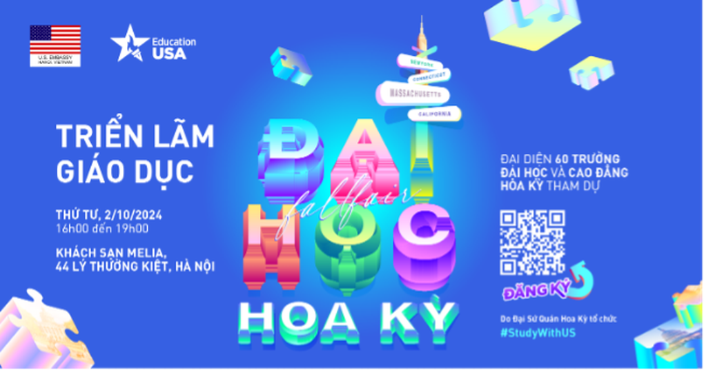 Cơ hội gặp gỡ 60 trường hàng đầu nước Mỹ tại triển lãm EducationUSA 2024 - 1 Cơ hội gặp gỡ 60 trường hàng đầu nước Mỹ tại triển lãm EducationUSA 2024 - 1