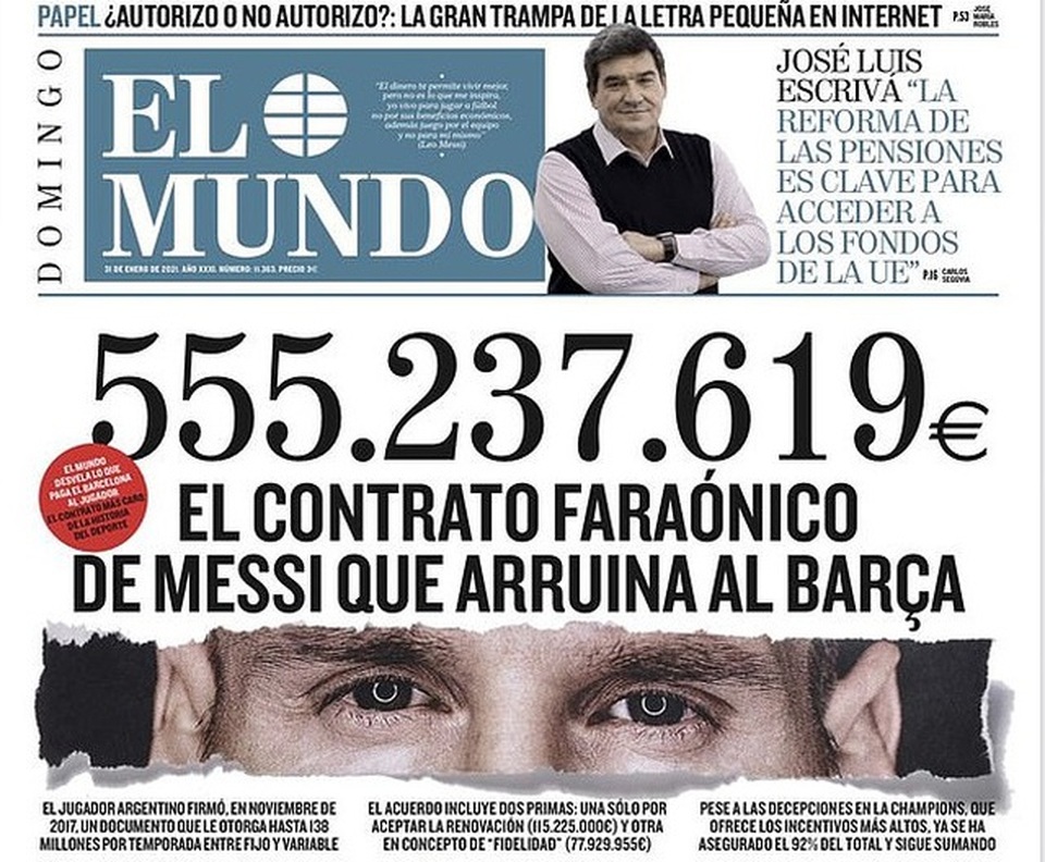 Bị lộ thông tin mật, Messi và Barcelona nổi cơn thịnh nộ - 1 Bị lộ thông tin mật, Messi và Barcelona nổi cơn thịnh nộ - 1