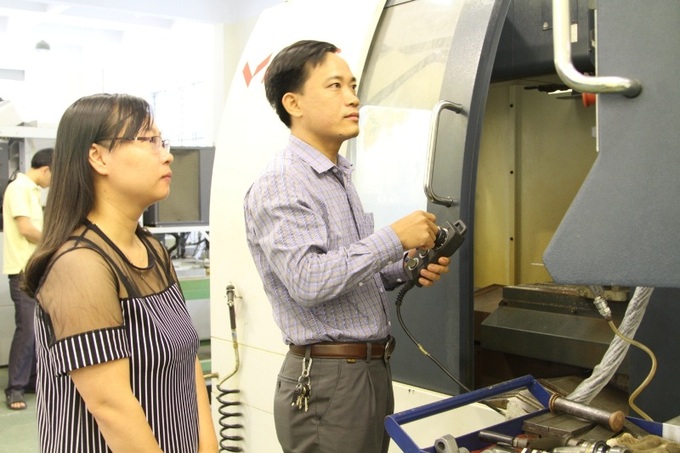 Trường Cao đẳng nghề Vĩnh Phúc chú trọng công tác phối hợp với các đơn vị quốc tế trong việc dạy nghề.