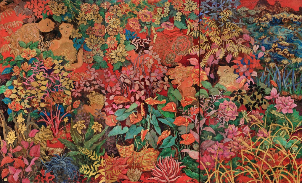 Nữ hoạ sĩ vẽ 37 tranh sơn mài từ những ký ức thanh xuân - 2 Nữ hoạ sĩ vẽ 37 tranh sơn mài từ những ký ức thanh xuân - 2