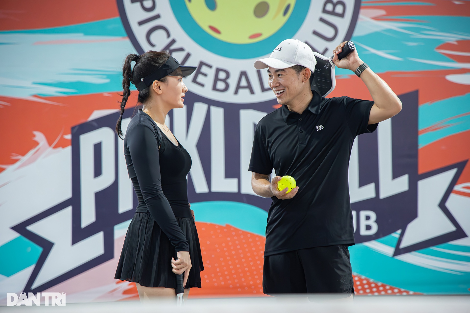 Bảo Thanh nổi bật trên sân, nói lý do dự giải pickleball của Báo Dân trí - 2