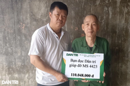 Bạn đọc Dân trí giúp đỡ người cựu binh già hơn 110 triệu đồng
