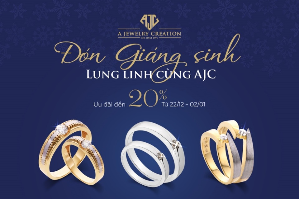 Lung linh tỏa sáng cùng trang sức AJC, nhận ngay ưu đãi mùa lễ hội - 6 Lung linh tỏa sáng cùng trang sức AJC, nhận ngay ưu đãi mùa lễ hội - 6