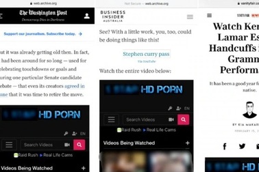 Hàng loạt trang báo lớn và nổi tiếng bị chèn nội dung khiêu dâm