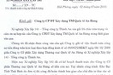 Thầu phụ khởi kiện Thầu chính vì khất nợ nhiều lần