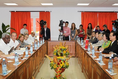 Thủ tướng Nguyễn Tấn Dũng hội kiến Chủ tịch Quốc hội Cuba