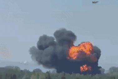 Tiêm kích F-16 Thổ Nhĩ Kỳ rơi, cháy như cầu lửa