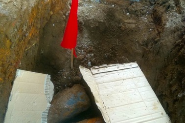 Phát hiện hầm đạn pháo khi đang đào đường dẫn dây điện