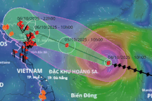 Bão Matmo có thể đạt cấp 13 trưa 5/10, đi vào Vịnh Bắc Bộ