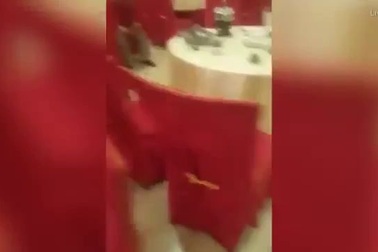 Chuột nối đuôi chơi "rồng rắn lên mây" trong bữa tiệc nhà hàng