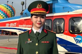 Nữ trung úy gây sốt khi diễu binh: Cao 1,73m, nhan sắc "không thua hoa hậu"