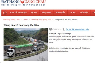 Các cửa hàng kinh doanh thời trang Trung Quốc "méo mặt" vì tắc biên