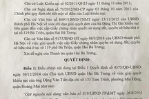 Người dân cạn nước mắt xin cấp sổ đỏ, UBND quận Hai Bà Trưng ra quyết định sửa sai!