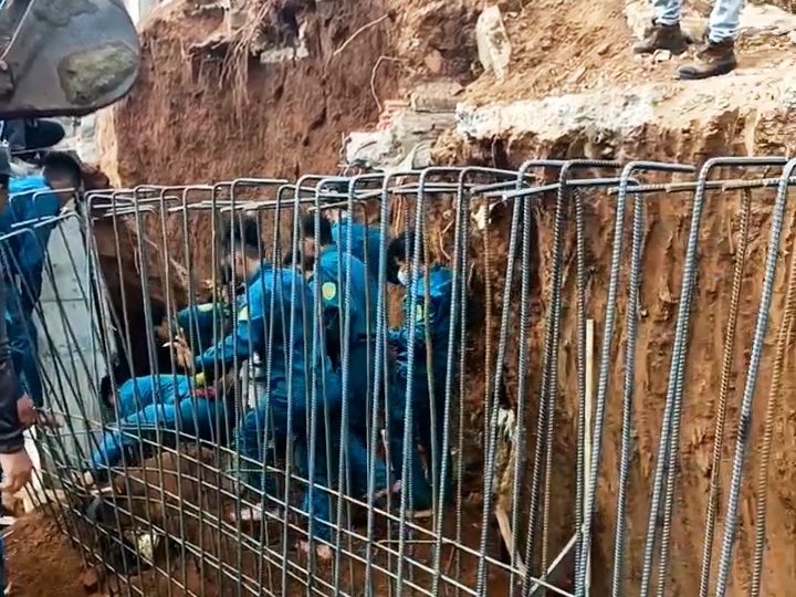 Thi công tường chắn chống sạt lở, một người bị vùi lấp tử vong - 1