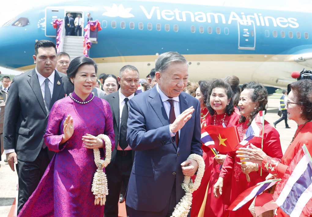 Lễ đón Tổng Bí thư, Chủ tịch nước Tô Lâm và Phu nhân tại sân bay Udon Thani - 1