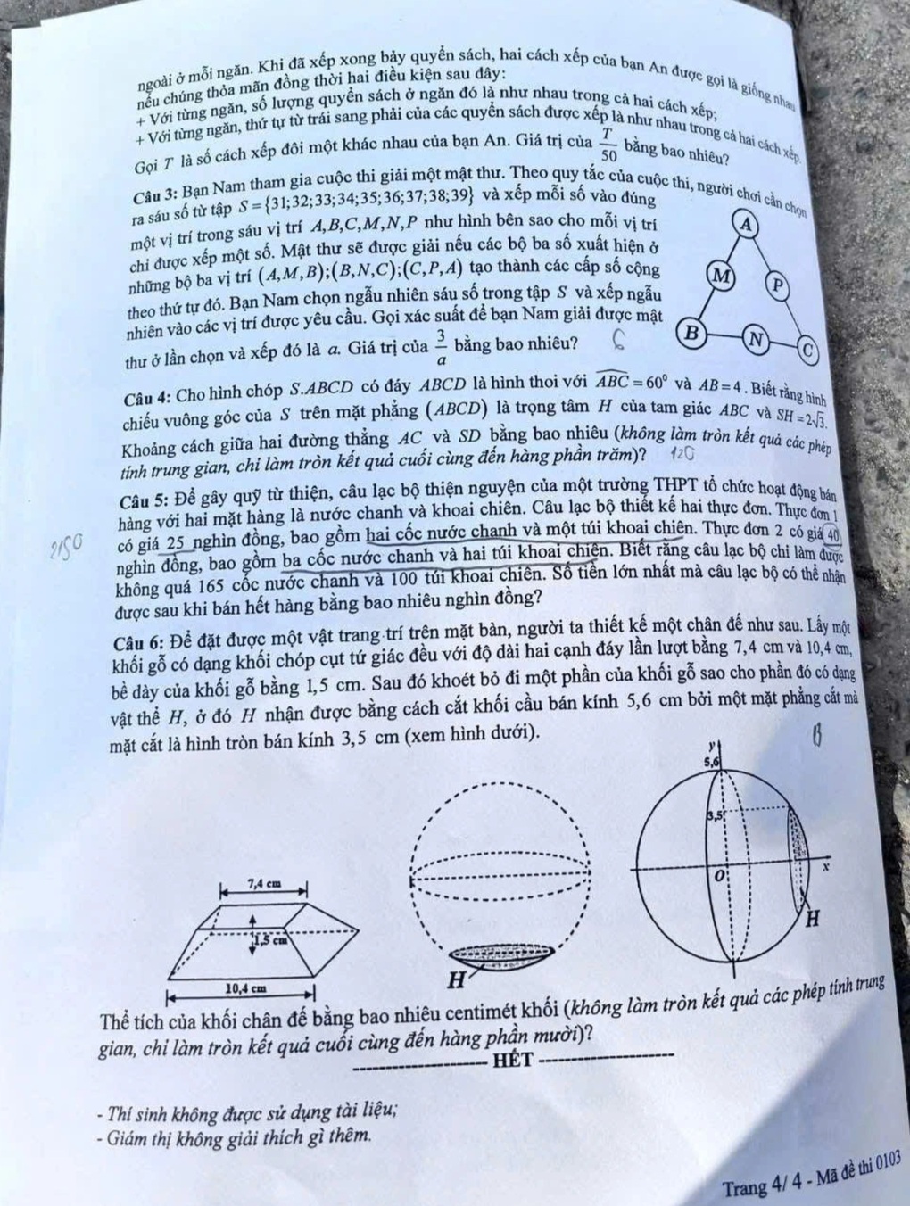 Đề toán thi tốt nghiệp THPT năm 2025 ra hướng mới - 8 Đề toán thi tốt nghiệp THPT năm 2025 ra hướng mới - 8