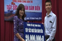 Học sinh Hà Nội hăng hái tham gia "Tiếp sức ngư dân bám biến"
