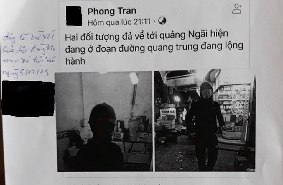 Công an làm việc với người đăng tin thất thiệt về gã ăn xin mặt đen - 1