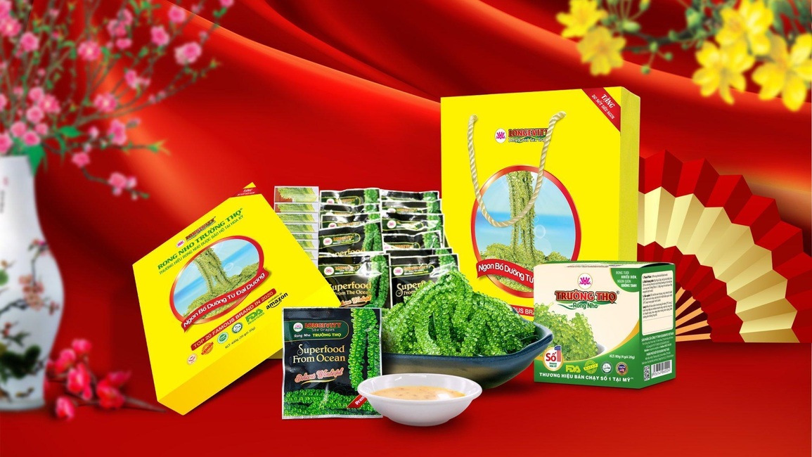 Quà tết Rong Nho Trường Thọ - tự hào thương hiệu Việt nổi tiếng trên Amazon - 5 Quà tết Rong Nho Trường Thọ - tự hào thương hiệu Việt nổi tiếng trên Amazon - 5