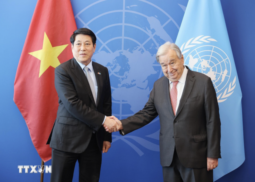 Chủ tịch nước Lương Cường gặp Tổng Thư ký Liên Hợp Quốc António Guterres - 1 Chủ tịch nước Lương Cường gặp Tổng Thư ký Liên Hợp Quốc António Guterres - 1