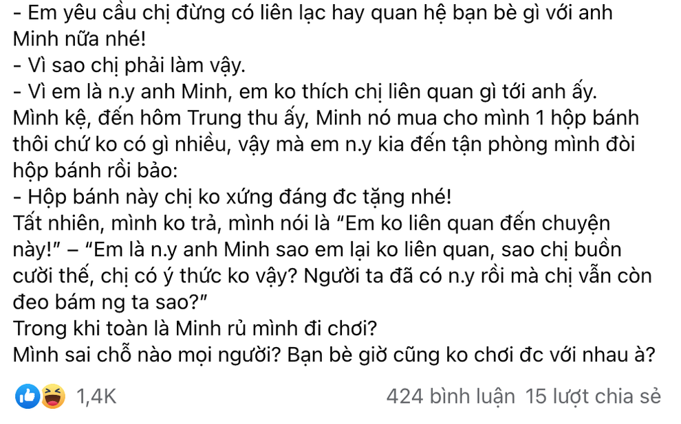 Vì hộp bánh trung thu, bị người yêu mới của người yêu cũ đến tận nơi tìm - 2 Vì hộp bánh trung thu, bị người yêu mới của người yêu cũ đến tận nơi tìm - 2