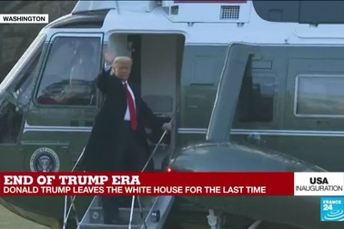 Tổng thống Trump và phu nhân rời Nhà Trắng