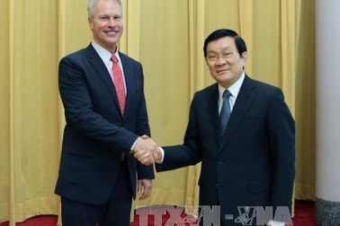 Chủ tịch nước Trương Tấn Sang tiếp Chủ tịch hãng thông tấn AP