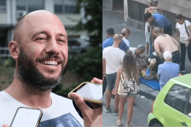 Người đàn ông Italy tay không đỡ em bé rơi từ tầng 5 xuống