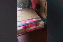 Dân mạng rơi nước mắt với clip bé 3 tuổi trốn gầm giường khu cách ly vì sợ