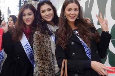 Hương Trâm bắt đầu hòa nhập cùng thí sinh hoa hậu quốc tế