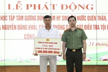 Hỗ trợ gia đình liệt sỹ Nguyễn Đăng Khải hơn 1,5 tỷ đồng