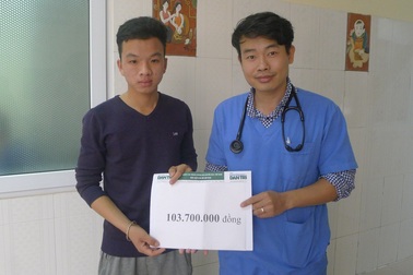 Hơn 103 triệu đồng đến với em Triệu Văn Luyễn