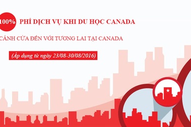 Tuần lễ vàng Du học Canada – Duy nhất trong năm miễn 100% phí dịch vụ du học Canada