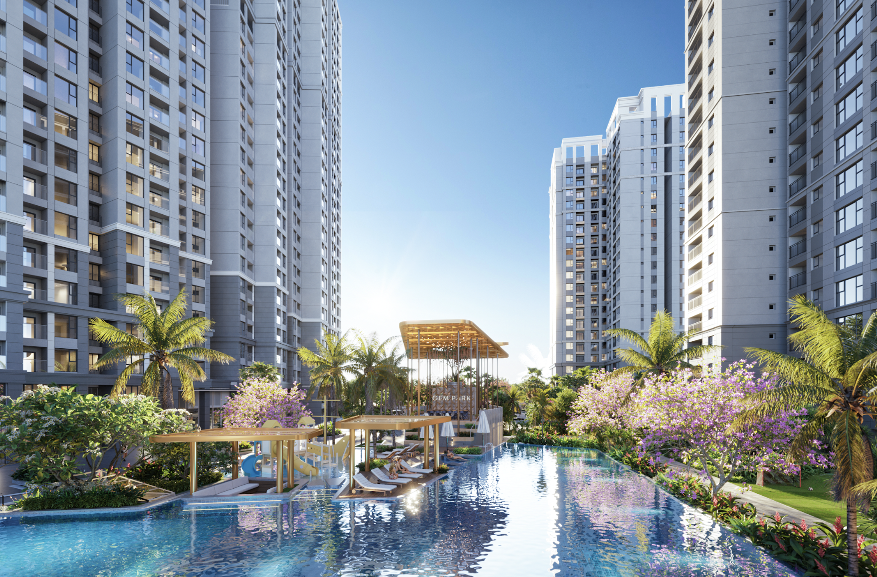 Gem Park - ຈຸດຈົບຂອງຣີສອດສະຫວັນສຳລັບຄົນຫຍຸ້ງ - 1 Gem Park - Thiên đường nghỉ dưỡng cuối ngày cho người bận rộn - 1