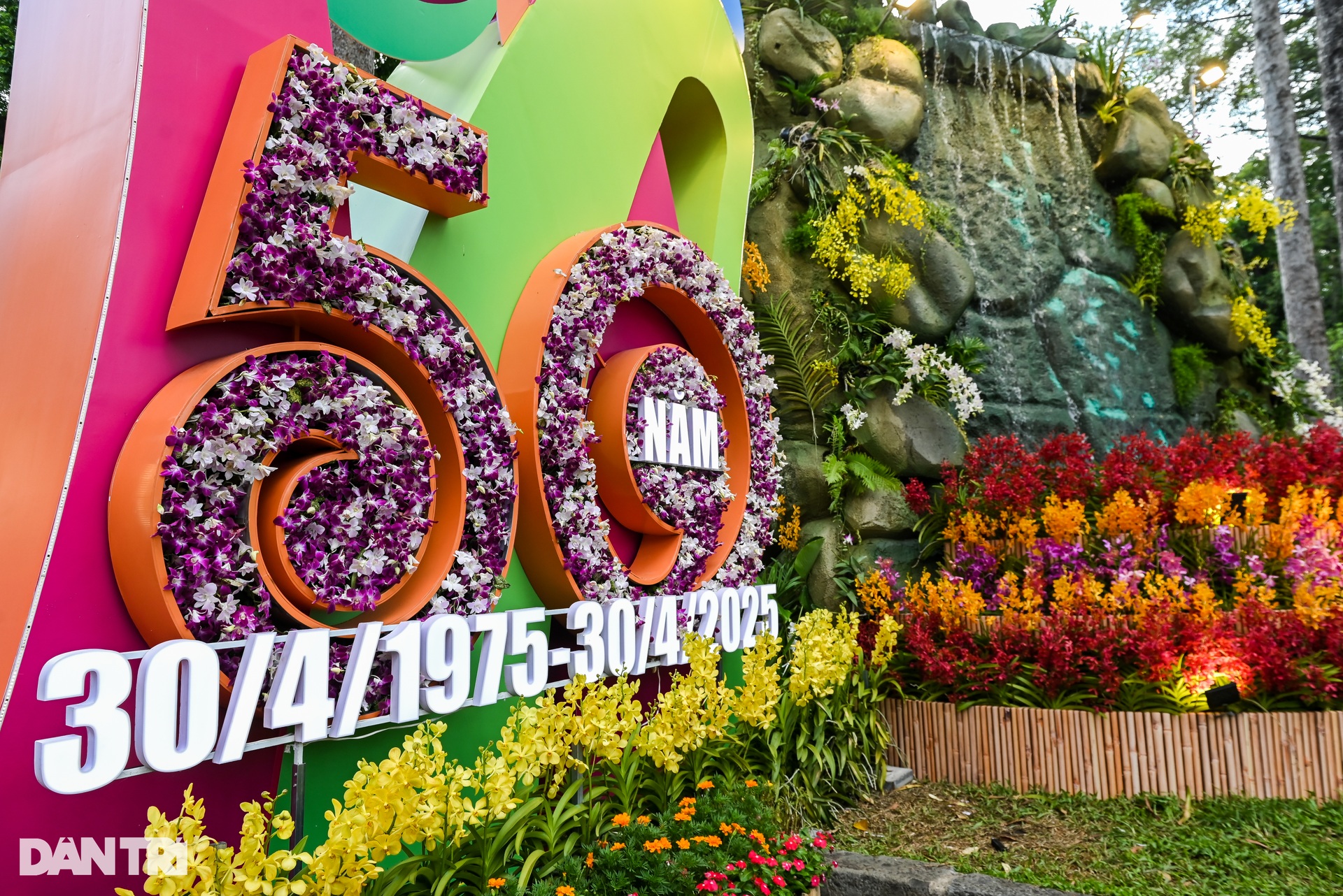 Hơn 39.000 sản phẩm hoa lan phủ kín công viên Tao Đàn