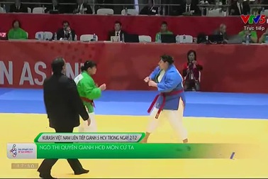 Các vận động viên Kurash Việt Nam liên tục giành HCV SEA Games 30
