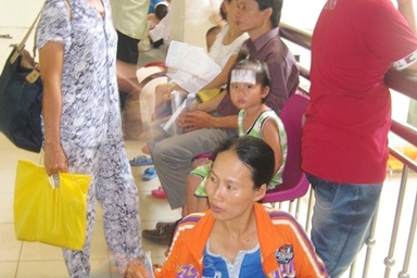 Bệnh nhân nhi tăng đột biến ở nơi 42 độ C