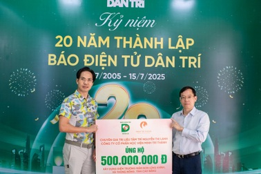 Báo Dân trí tiếp nhận 500 triệu đồng xây điểm trường mầm non tại Cao Bằng