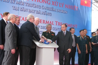 Khởi động hệ thống xử lý ô nhiễm dioxin tại sân bay Đà Nẵng