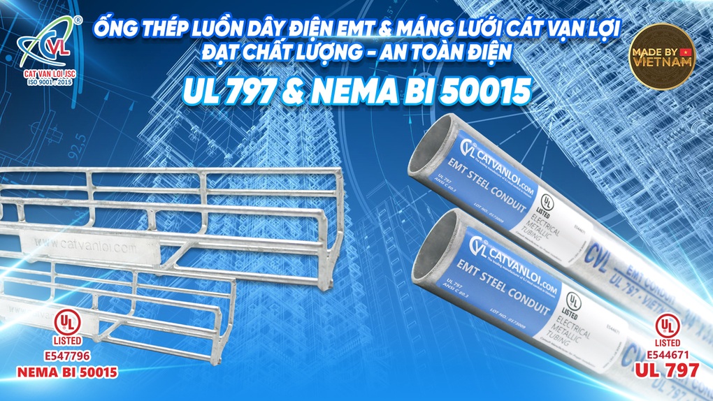 Máng cáp lưới Cát Vạn Lợi đạt chứng nhận UL Listed của Mỹ - 3 Máng cáp lưới Cát Vạn Lợi đạt chứng nhận UL Listed của Mỹ - 3