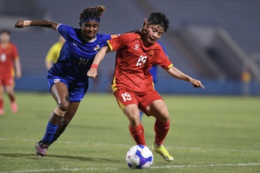 Thi đấu áp đảo, tuyển nữ Việt Nam thắng tưng bừng Maldives