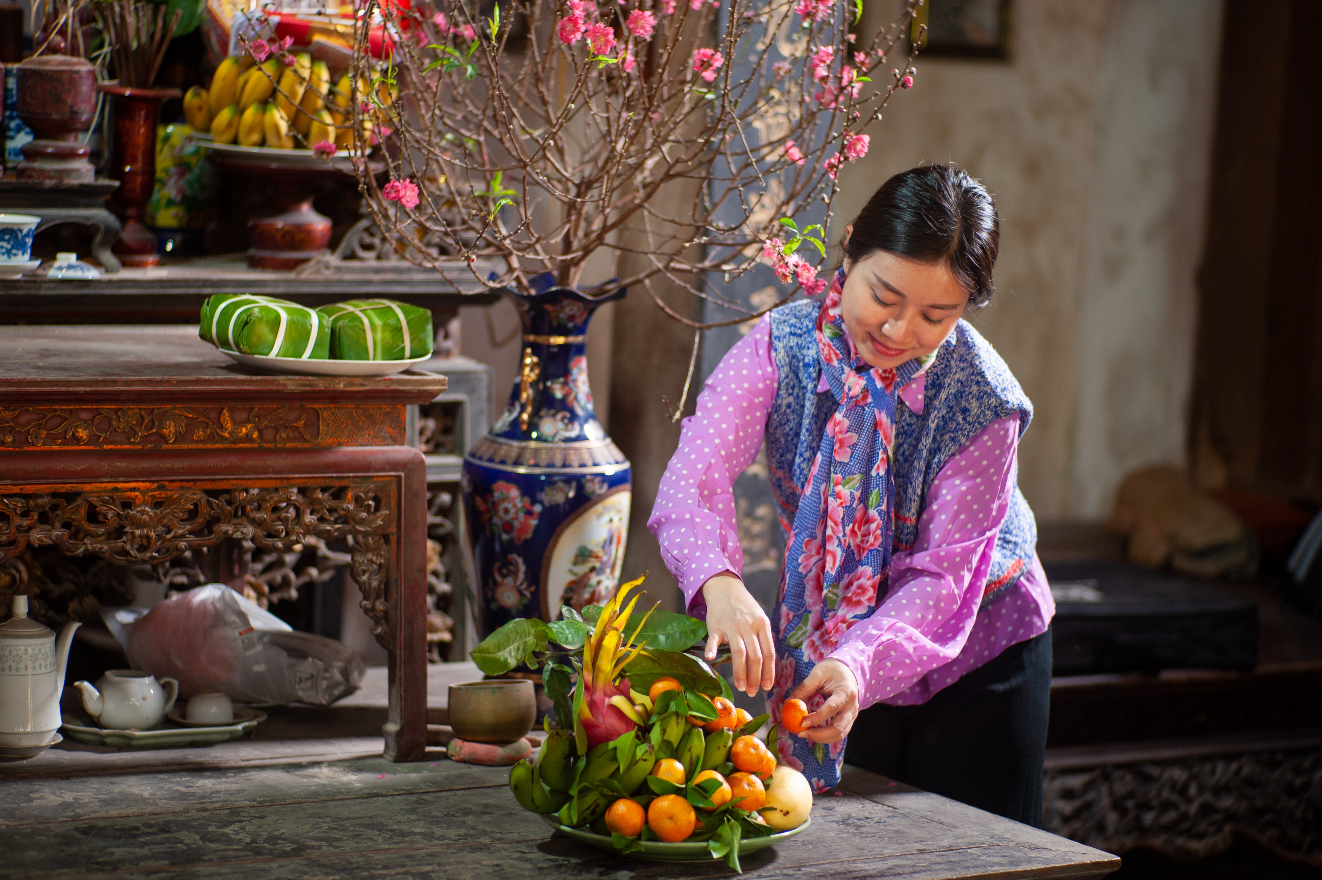 Sắp sửa lễ cúng gia tiên