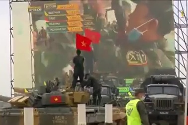 Khoảnh khắc xe tăng Việt Nam về nhất trong trận chung kết Xe tăng hành tiến