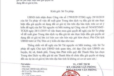 Tỉnh không chấp thuận đề nghị “lạ” của Sở Tư pháp